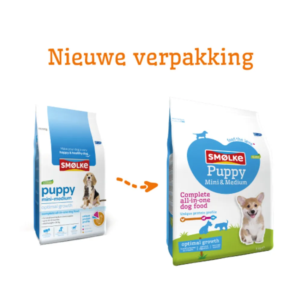 Hondenvoer<Smolke Hondenvoer Puppy Mini - Medium 3 kg