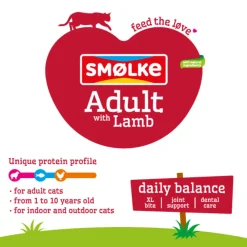 Kattenvoer<Smolke Kattenvoer Adult Lam 2 kg