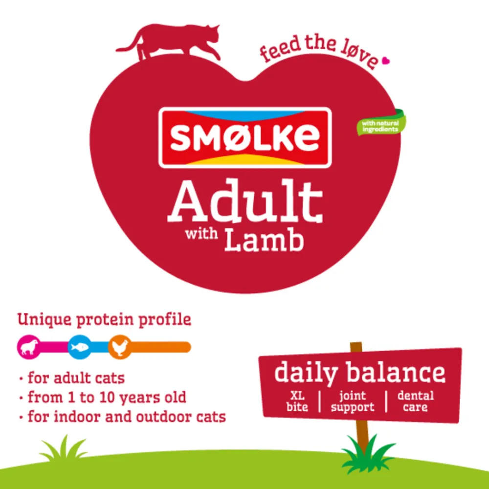 Kattenvoer<Smolke Kattenvoer Adult Lam 4 kg