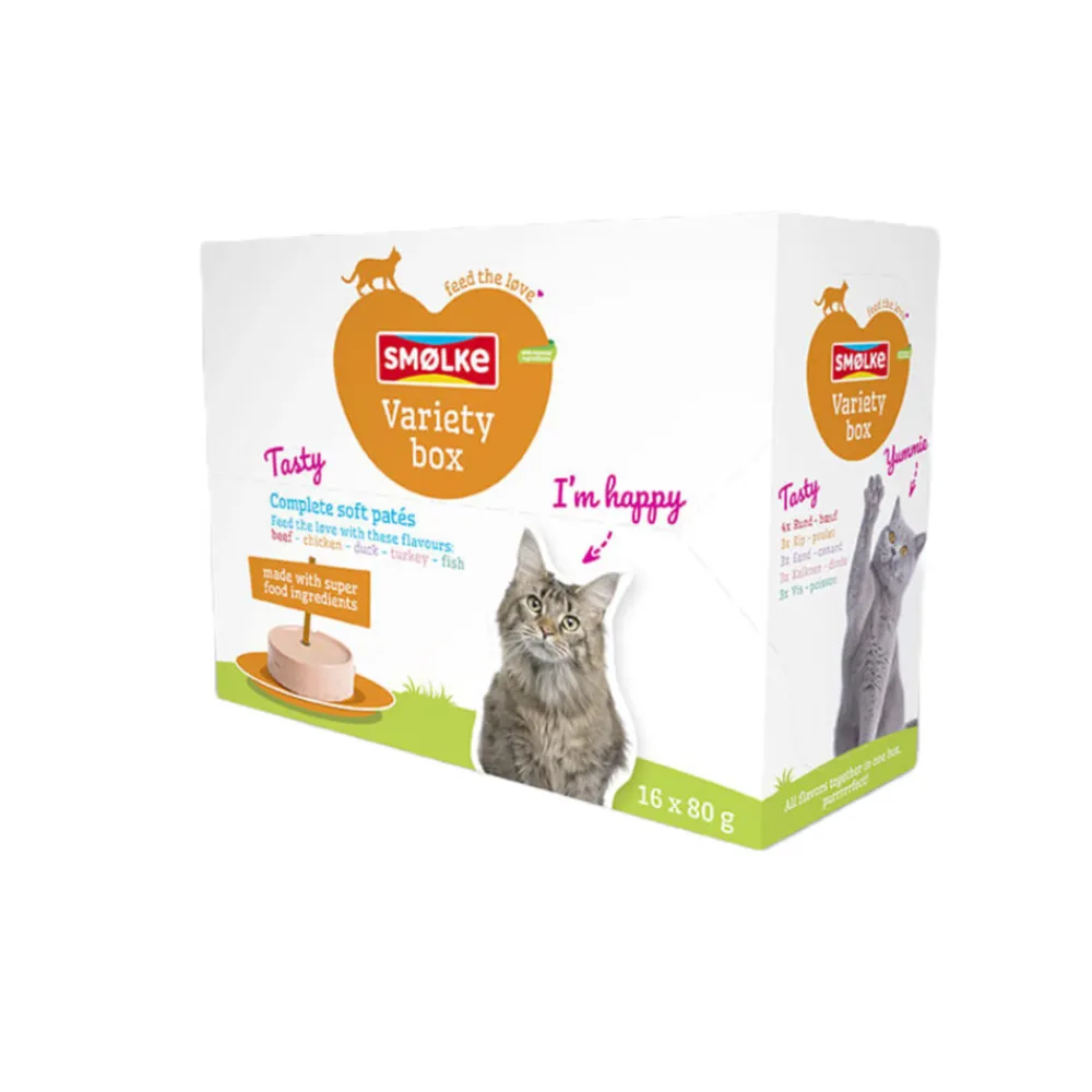 Outlet Kattenvoer Soft Paté Multipack 16 x 80 gr Kattenvoer