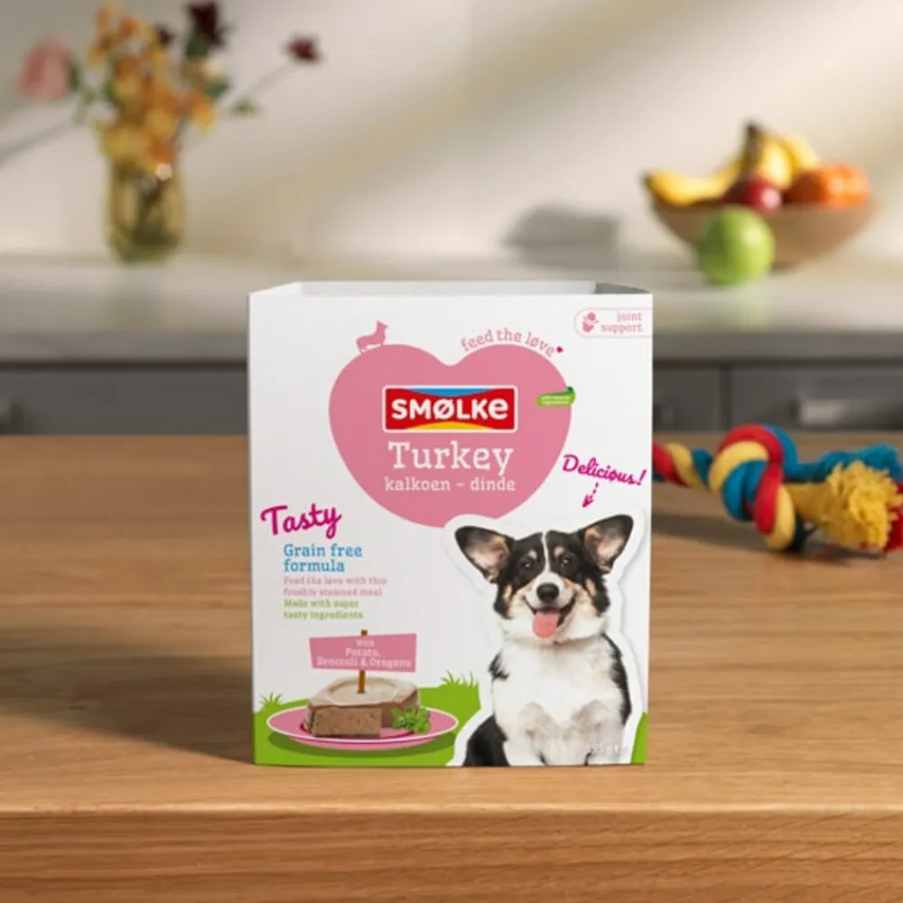 Vers Gestoomd Hondenvoer Nat Turkey 395 gr^Smolke Online