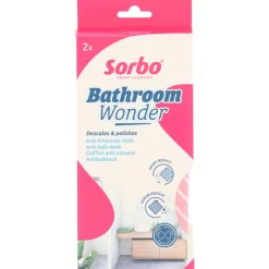 Microvezel Anti-Kalkdoek 33x43 cm 2 stuks^Sorbo Best