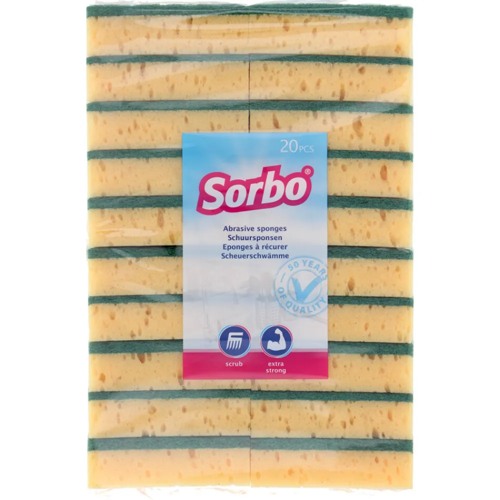 Hot Schuursponsstaaf Zware Kwaliteit 20 stuks Sponzen