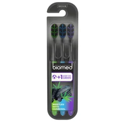 Outlet Biomed Tandenborstels Charcoal 3 stuks Tandenborstels