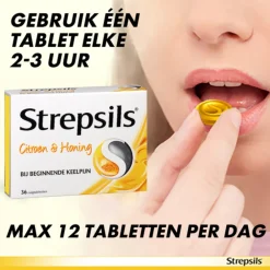 Zuigtabletten Citroen & Honing 36 tabletten^Strepsils
