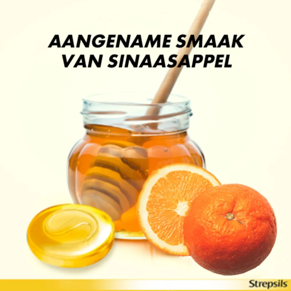 Keel & Luchtwegen<Strepsils Zuigtabletten Sinaasappel & Vitamine C 24 tabletten