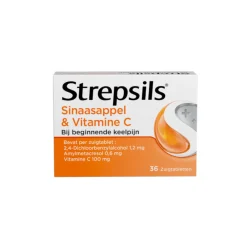 Keel & Luchtwegen<Strepsils Zuigtabletten Sinaasappel & Vitamine C 36 tabletten