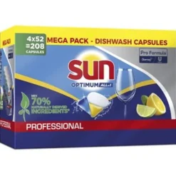 Vaatwastabletten all in one Optimum Professional Caps 4x 52 stuks^Sun Professional Online