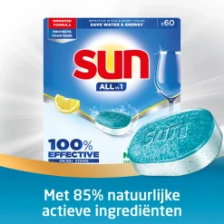 Machineafwas<Sun Vaatwastabletten Citroen 60 stuks