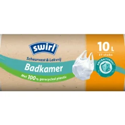 Huishoud & Vuilniszakken<Swirl Pedaalemmerzakken Badkamer Scheurvast & Lekvrij 10 liter 37 stuks