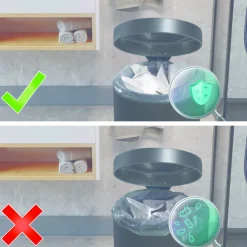 Huishoud & Vuilniszakken<Swirl Pedaalemmerzakken Badkamer Scheurvast & Lekvrij 10 liter 37 stuks