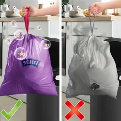 Huishoud & Vuilniszakken<Swirl Pedaalemmerzakken Geparfumeerd Vanille & Lavendel met Trekband 35 liter 9 stuks