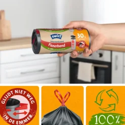 Huishoud & Vuilniszakken<Swirl Pedaalemmerzakken XL met Fixeerband 30 liter 10 stuks