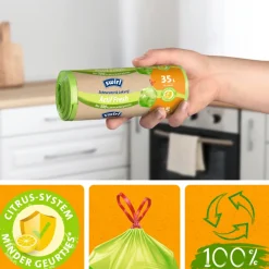 Huishoud & Vuilniszakken<Swirl Vuilniszakken met Trekband Geparfumeerd Actif Fresh 35 liter 9 stuks