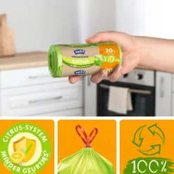 Huishoud & Vuilniszakken<Swirl Vuilniszakken met Trekband Geparfumeerd Actif Fresh 20 liter 12 stuks