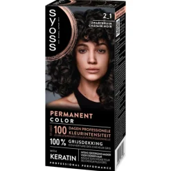 Haarkleuring<Syoss Baseline Haarverf 2-1 Zwartbruin