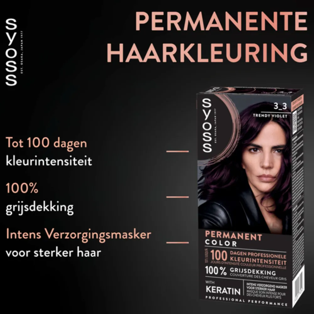 Clearance Baseline Haarverf 3-3 Trendy Violete Haarkleuring