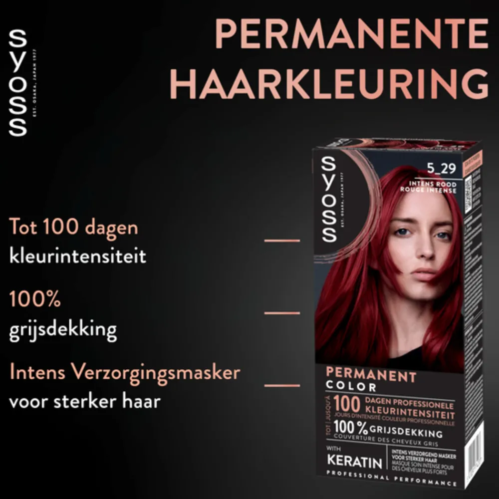 Online Baseline Haarverf 5-29 Intens Rood Haarkleuring