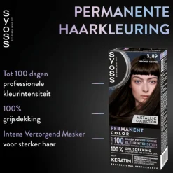 Haarkleuring<Syoss Baseline Haarverf 3-89 Bronze Coffee