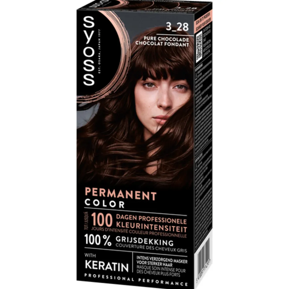 Baseline Haarverf 3-28 Pure Chocolade^Syoss