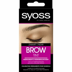 Wenkbrauw- En Wimperverf<Syoss Browtint Zwart