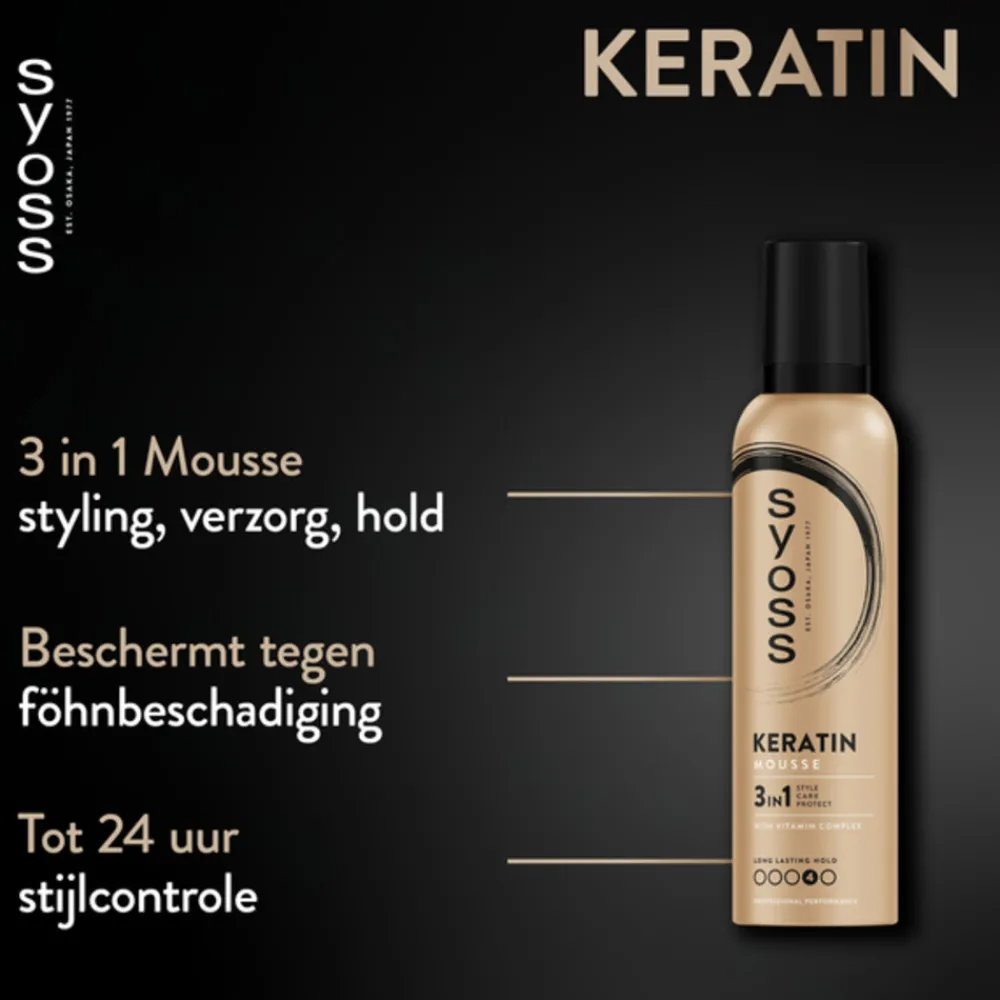 Haarstyling<Syoss Keratin Haarmousse 250 ml