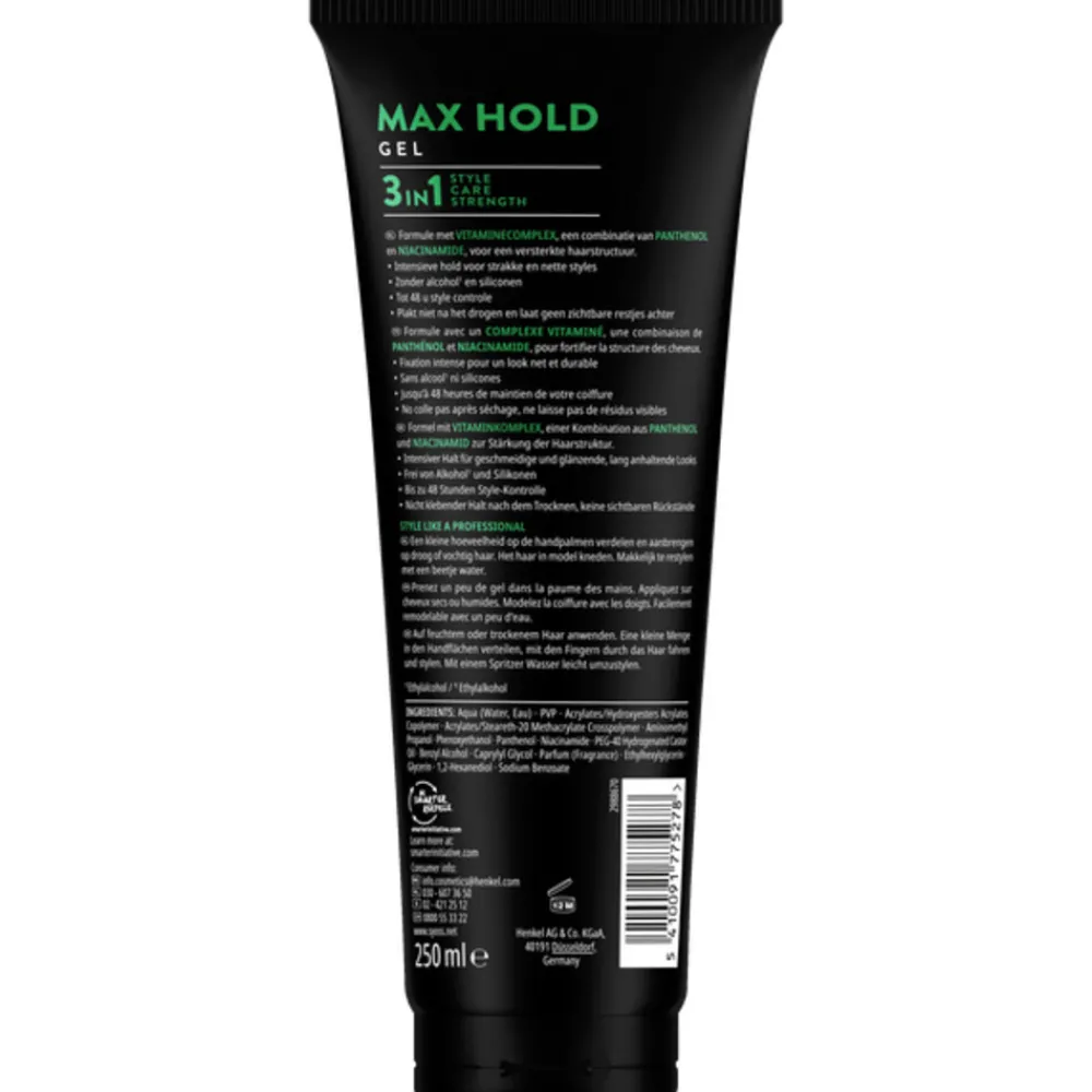 Max Hold Haargel 250 ml^Syoss Online