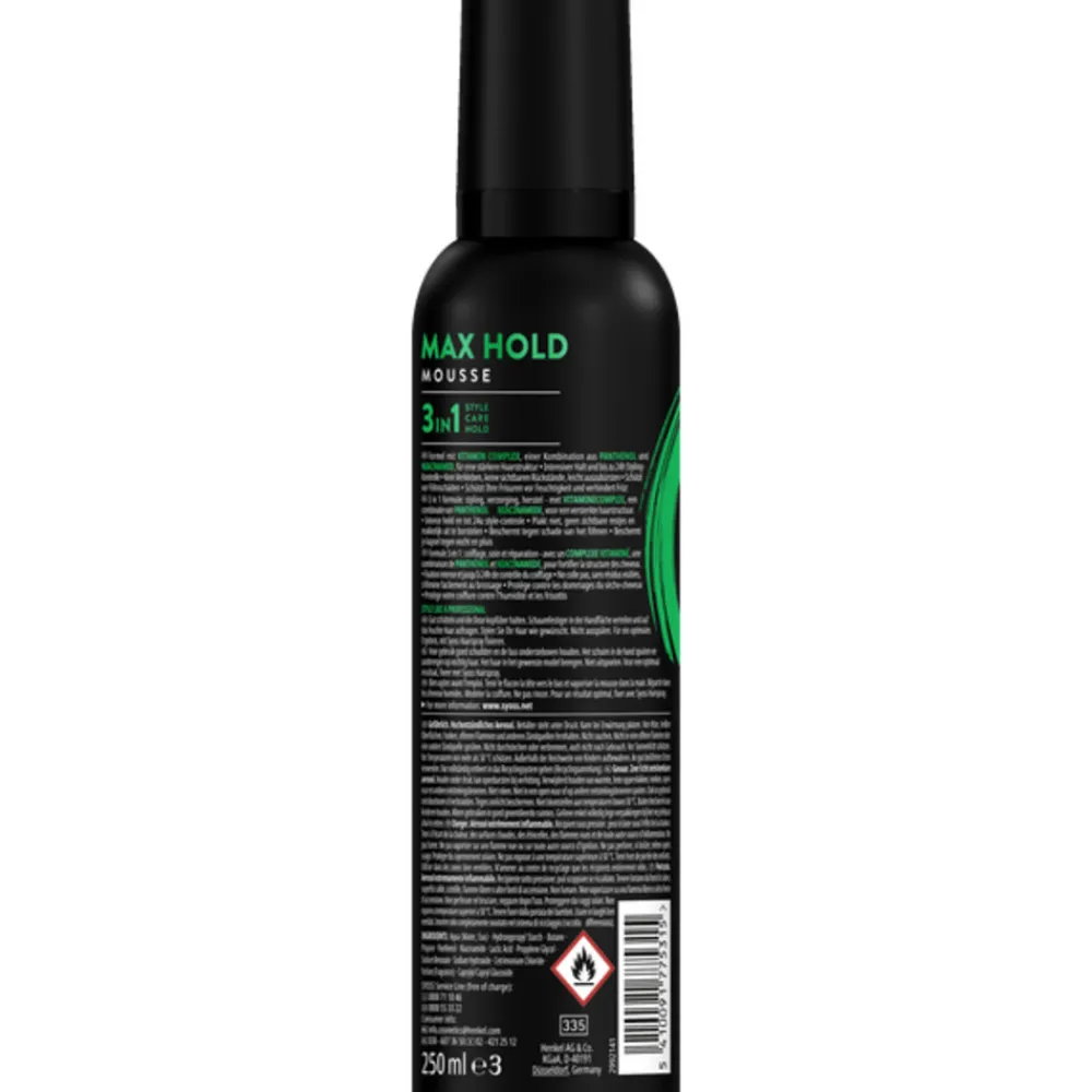 Haarstyling<Syoss Max Hold Haarmousse 250 ml