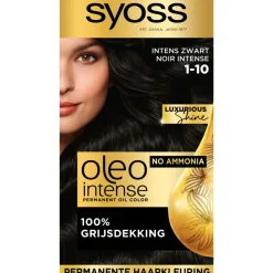 Haarkleuring<Syoss Oleo Intense Haarverf 1-10 Intens Zwart