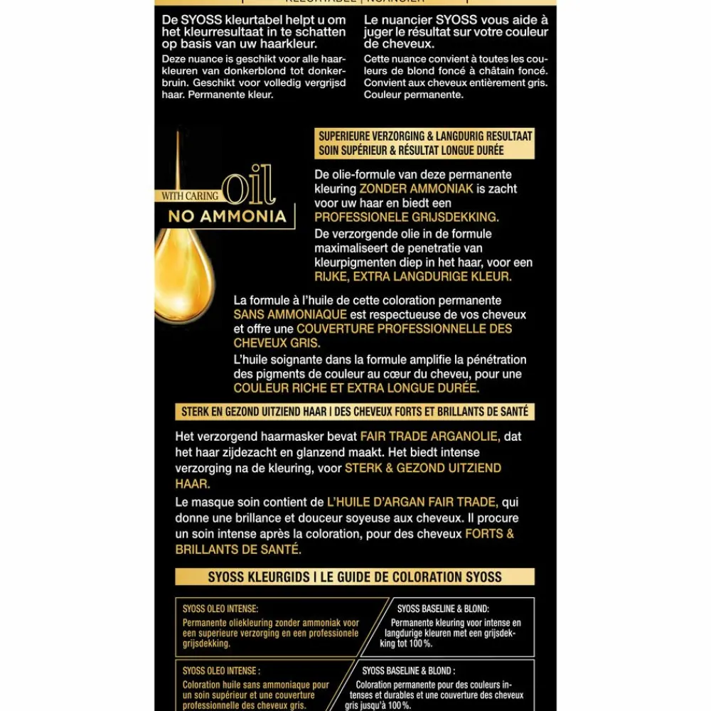 Haarkleuring<Syoss Oleo Intense Haarverf 4-15 Kastanje Bruin