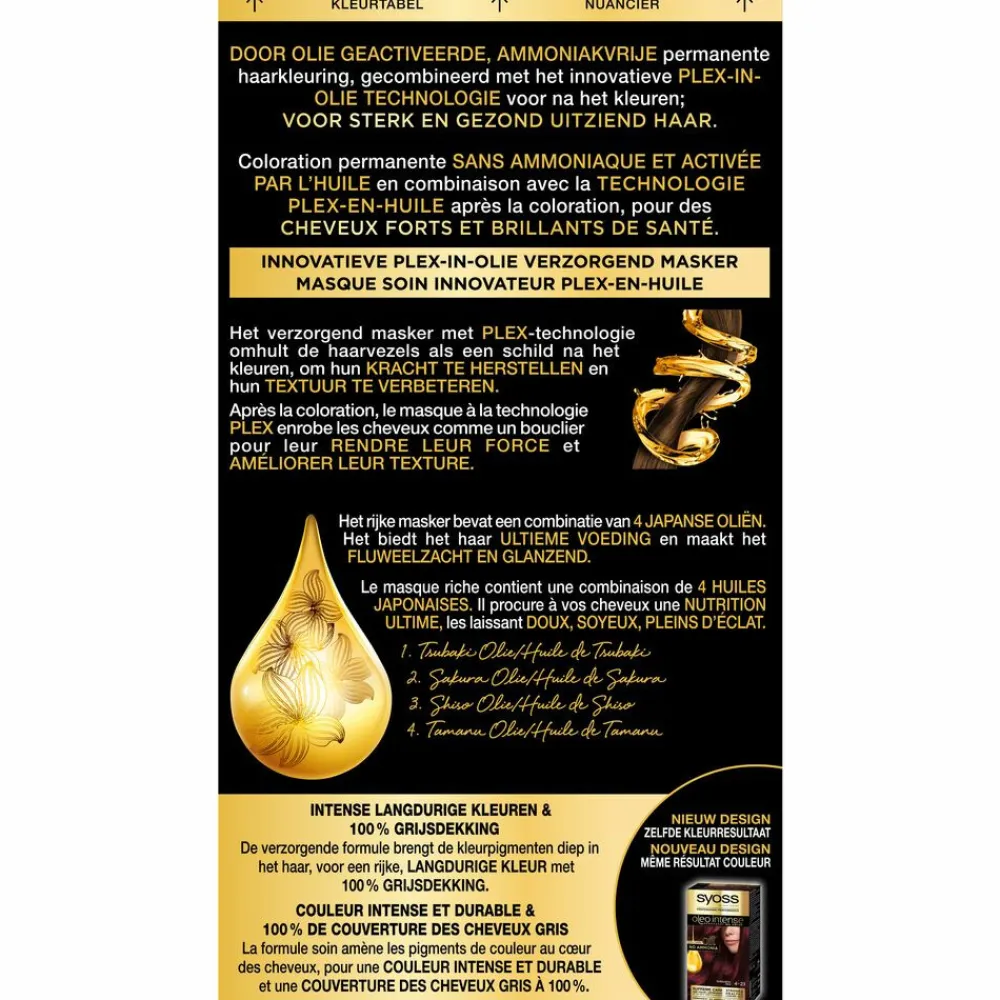 Hot Oleo Intense Haarverf 4-23 Bordeaux Rood Haarkleuring