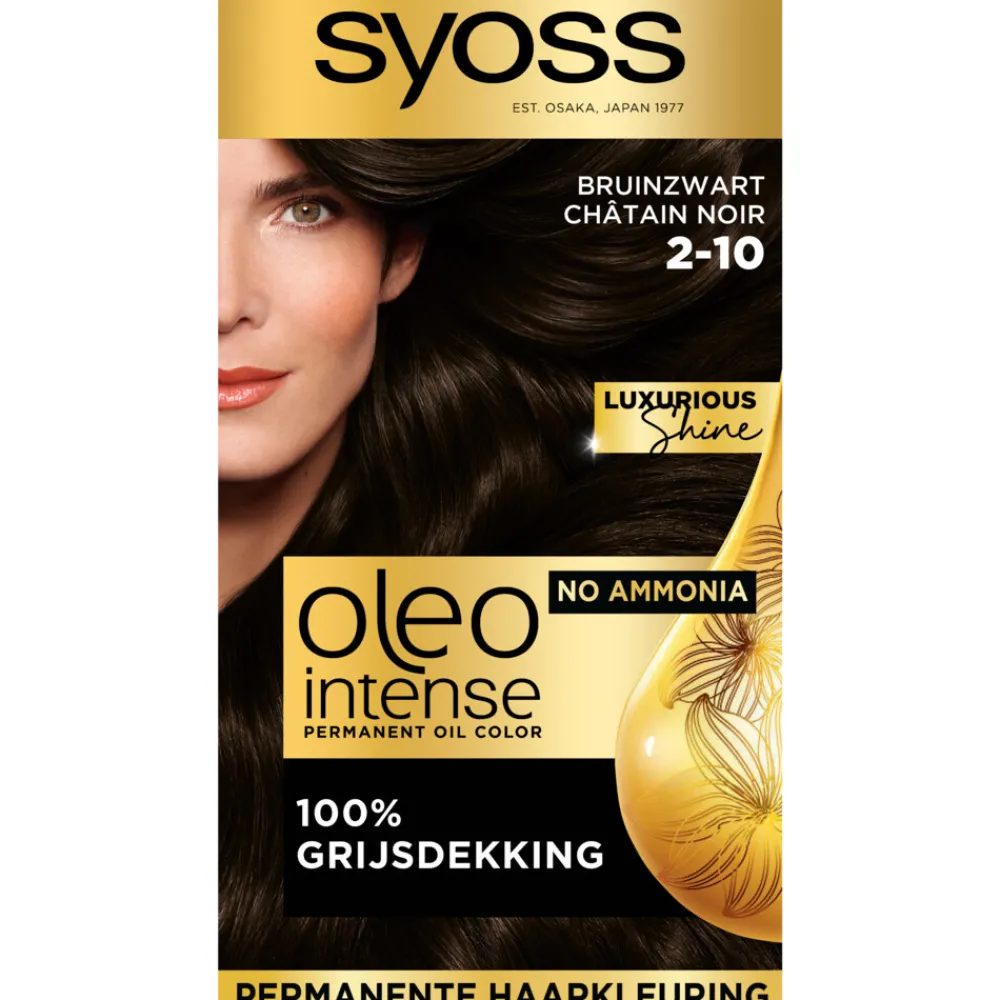 Haarkleuring<Syoss Oleo Intense Haarverf 2-10 Bruinzwart