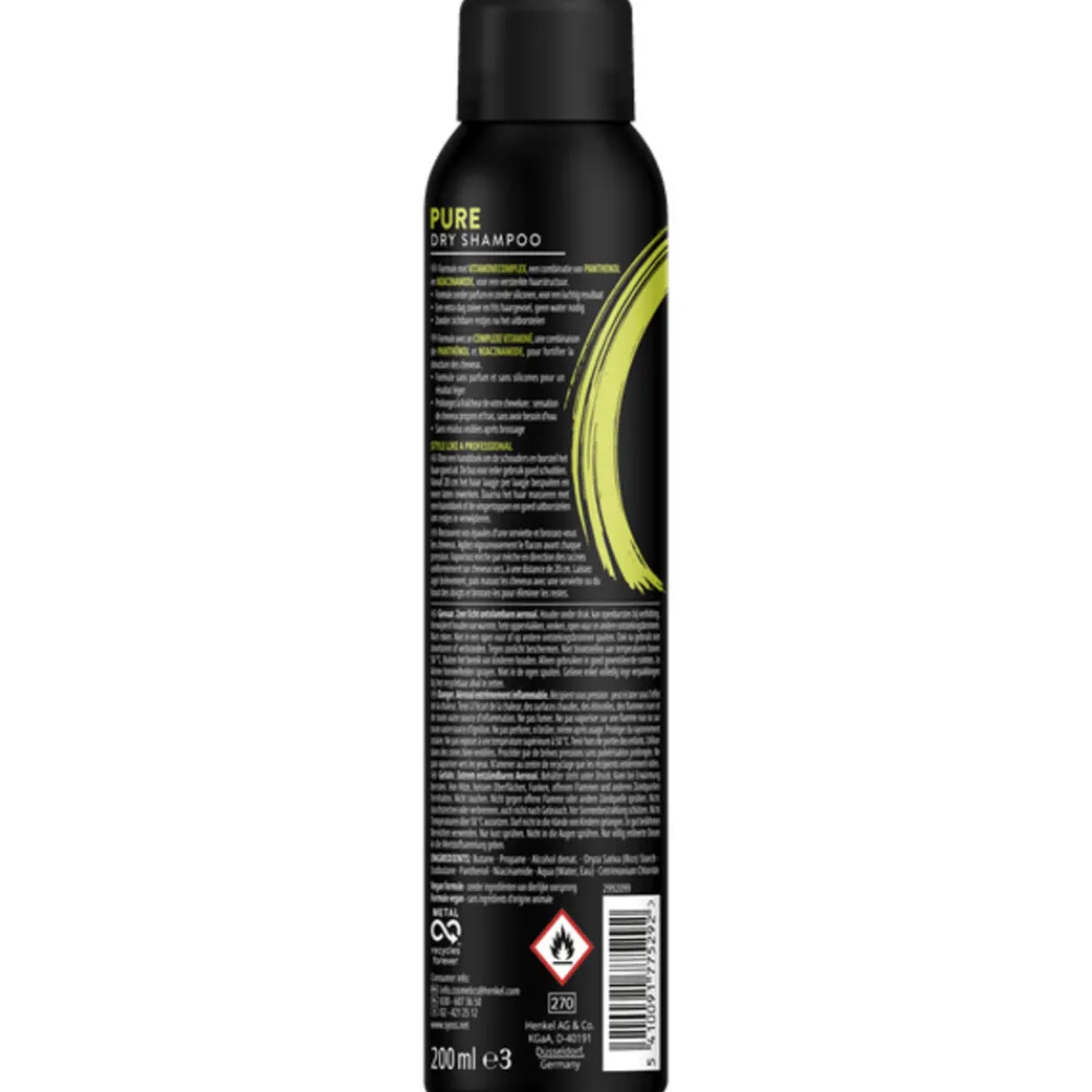 Pure Fresh Droogshampoo 200 ml^Syoss Online