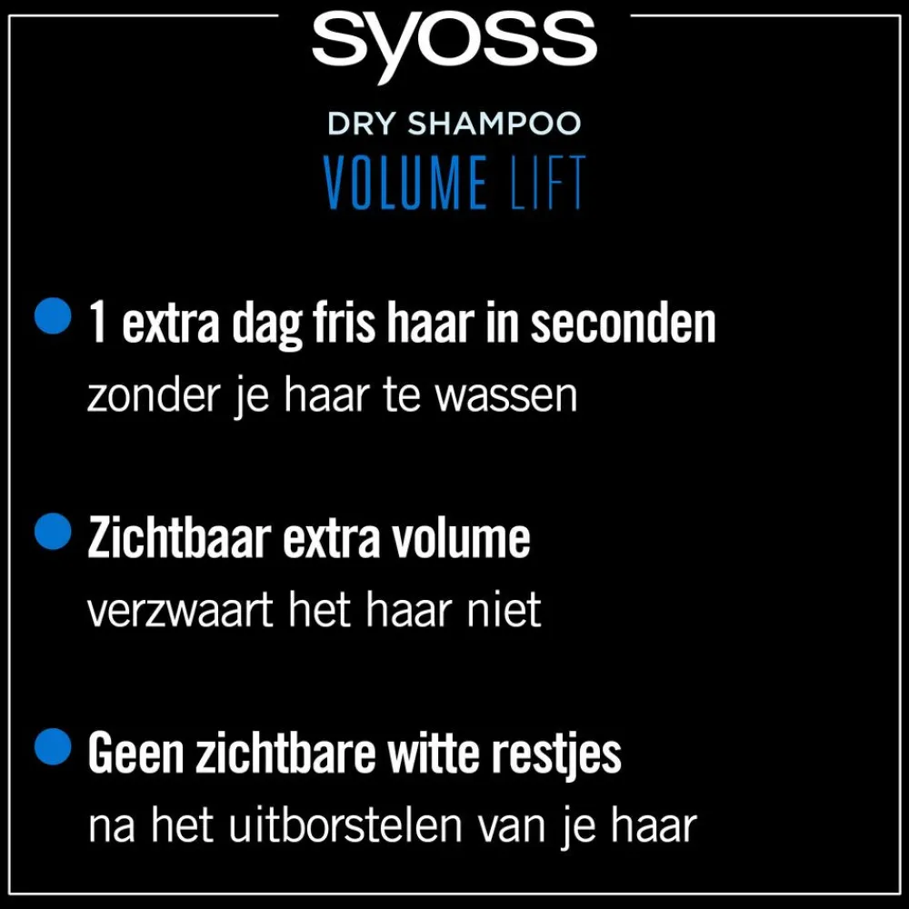 Shampoo<Syoss Volume Lift Droogshampoo 200 ml
