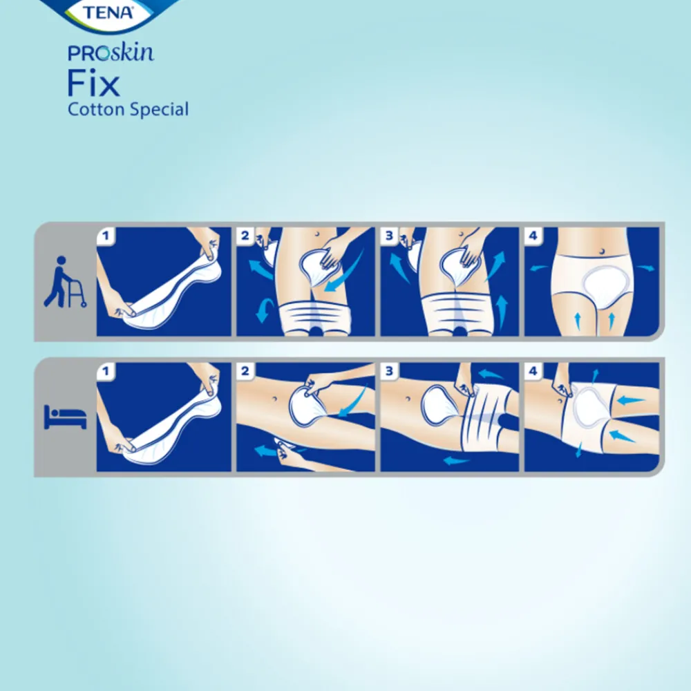 Incontinentie|Intiemhygiëne<TENA Proskin Fix Cotton Special Pant L