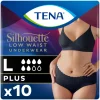 Incontinentie|Intiemhygiëne<TENA Silhouette Underwear Low Waist Blanc Plus L 10 stuks