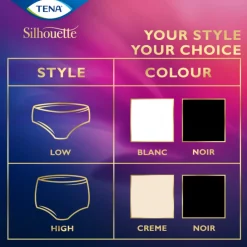 Incontinentie|Intiemhygiëne<TENA Silhouette Underwear Low Waist Blanc Plus L 10 stuks
