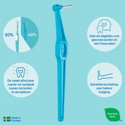 Angle Interdentale Ragers 0,7 mm Geel 6 stuks^TePe Online