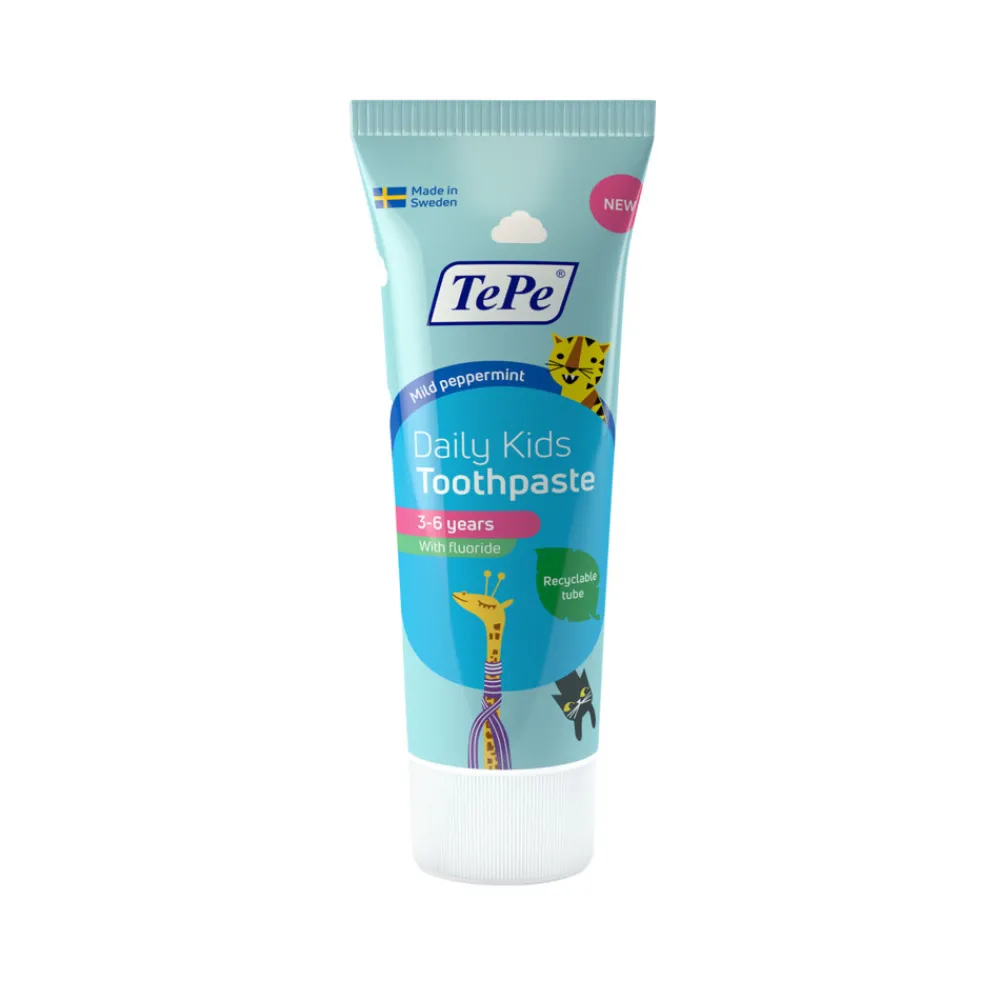 Mondverzorging|Spoelen & Poetsen<TePe Daily Kinder tandpasta 75 ml