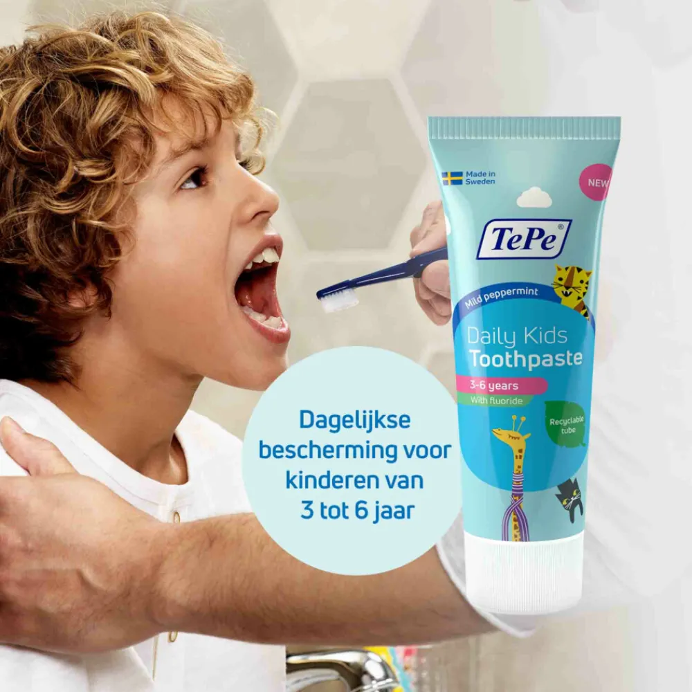 Mondverzorging|Spoelen & Poetsen<TePe Daily Kinder tandpasta 75 ml