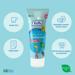 Mondverzorging|Spoelen & Poetsen<TePe Daily Kinder tandpasta 75 ml