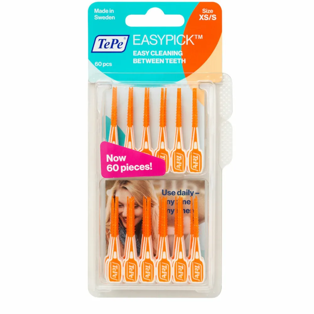 Flossen & Ragen<TePe EasyPick Maat XS/ S 60 stuks
