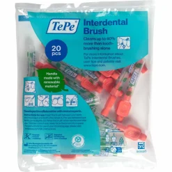Flossen & Ragen<TePe Interdentale Ragers Extra Soft 0,5 mm Maat 2 Rood 20 stuks