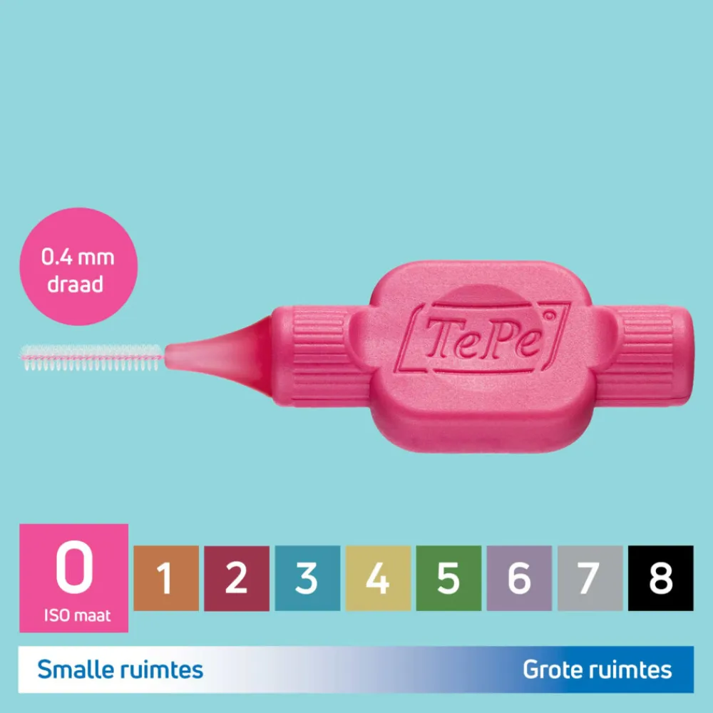 Online Interdentale Ragers Original 0,4 mm Roze 6 stuks Flossen & Ragen