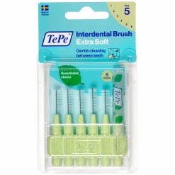 Flossen & Ragen<TePe Ragers Extra Zacht 0,8 mm Lichtgroen 6 stuks