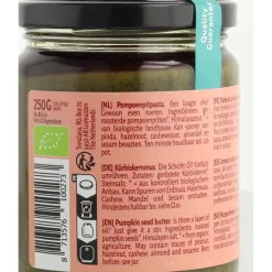 Outlet Pompoenpitpasta Biologisch 250 gr Beleg