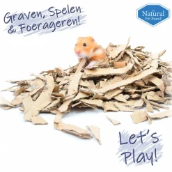 Bodembedekking<The Natural Pet Brand Card N Card Brown 100 liter