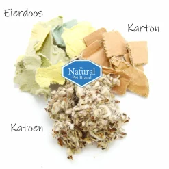 Bodembedekking<The Natural Pet Brand Cotton N Card 100 liter