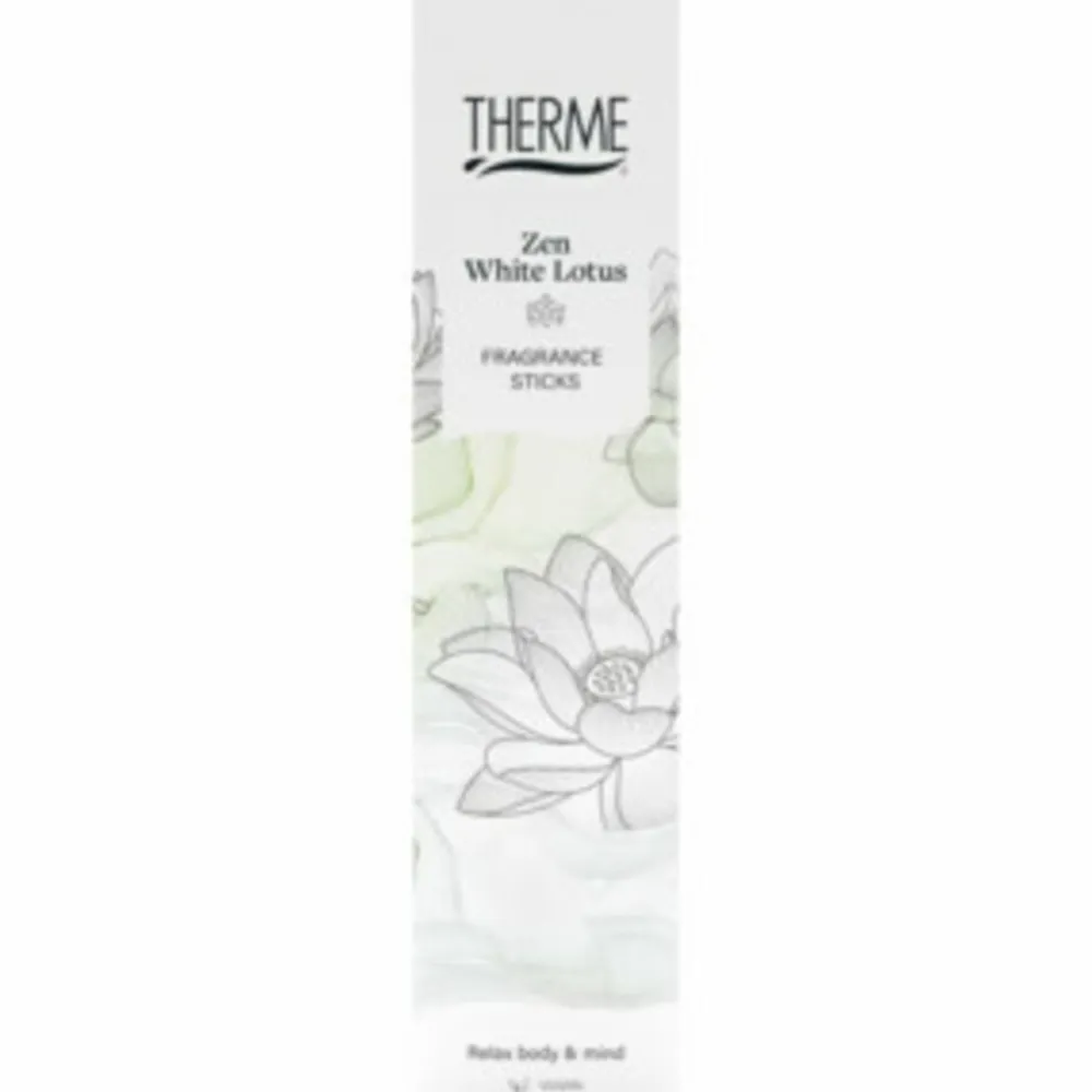 Geurstokjes Zen White Lotus 100 ml^Therme New