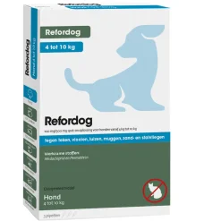 Refordog Spot-on 100 mg 4 kg tot 10 kg 3 stuks^Tick Off New